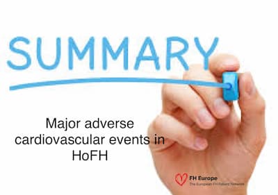 HoFH and major adverse cardiovascular events