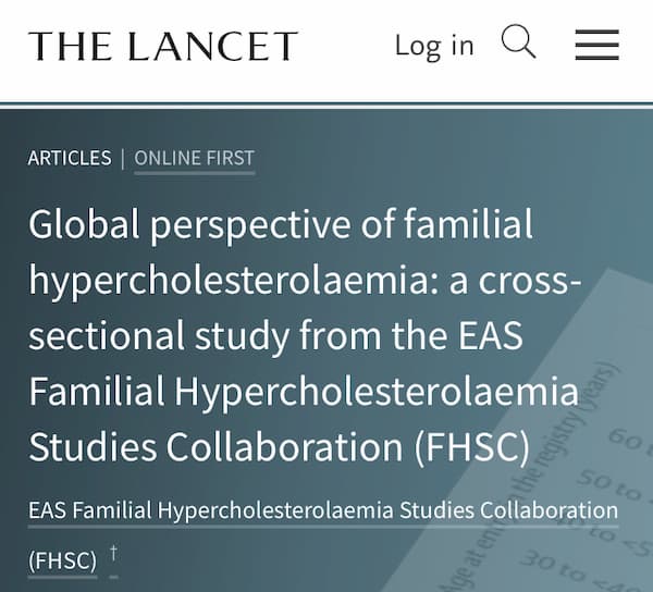 The Global FH registry publication in the Lancet